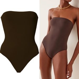 ANEMOS The Ritts Strapless One Piece Bathing Suit Size M